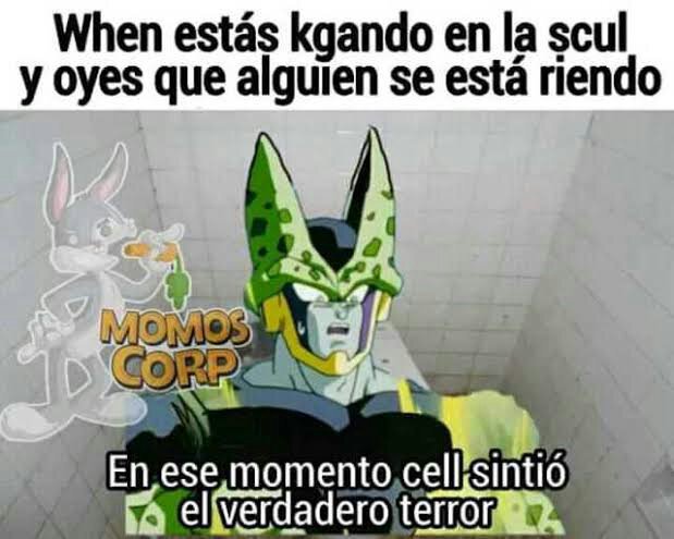 En Ese Momento Cell Sintió El Verdadero Terror Memes Dragon Ball