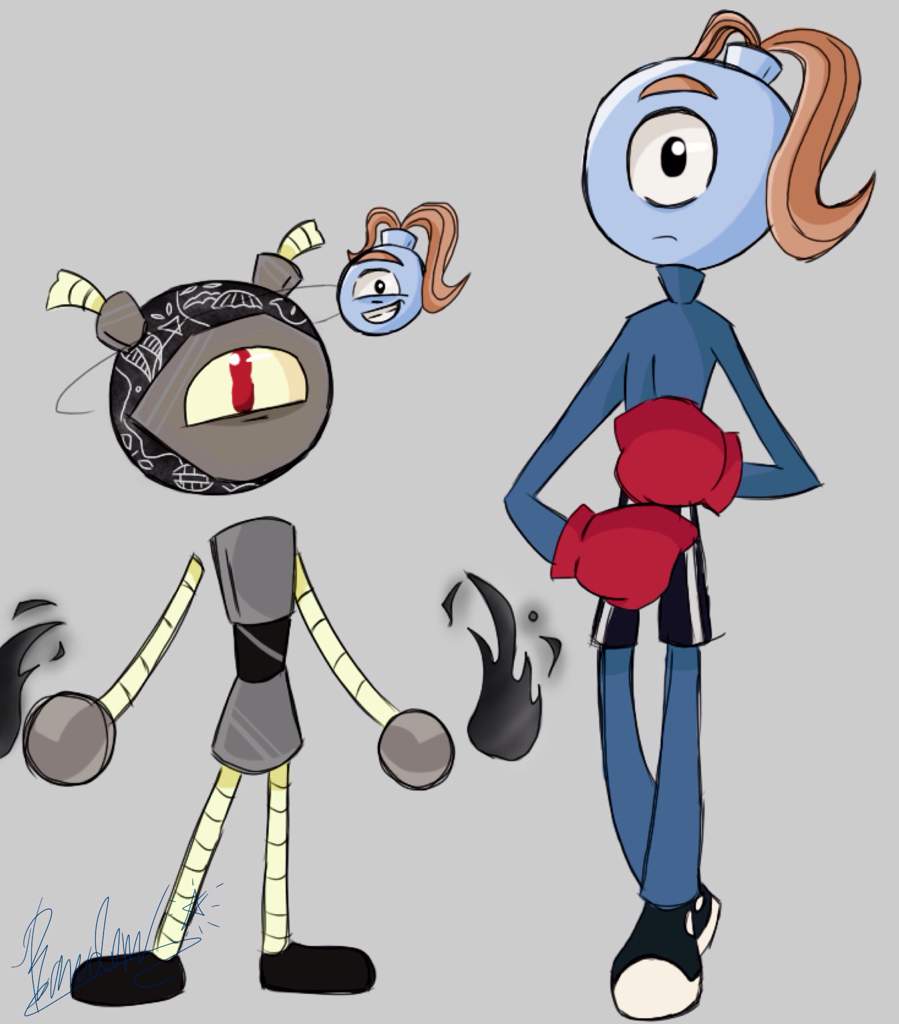 Bomber and Boxer(Glitchybomb's fan kids) | Amazing World Of Gumball. Amino