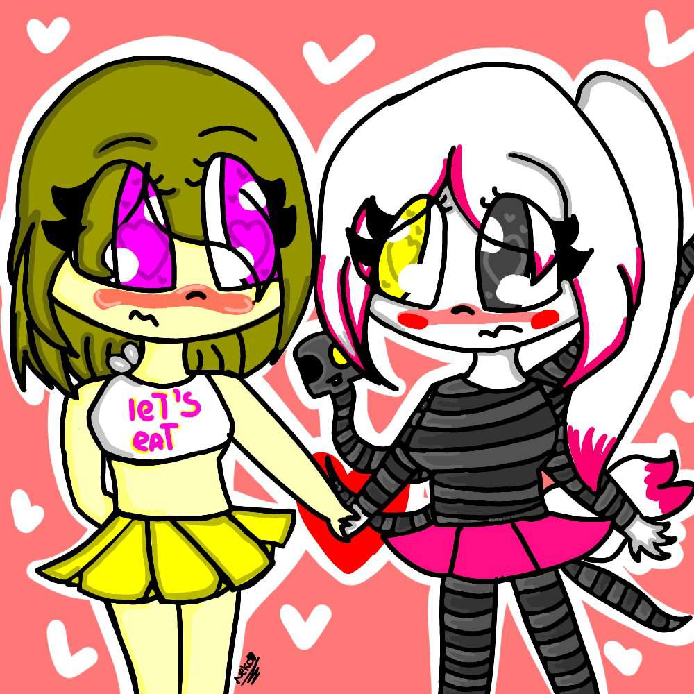 el dibujo de la encuesta~🖤chica x mangle🖤~ | FNaF Amino [ Español ] Amino