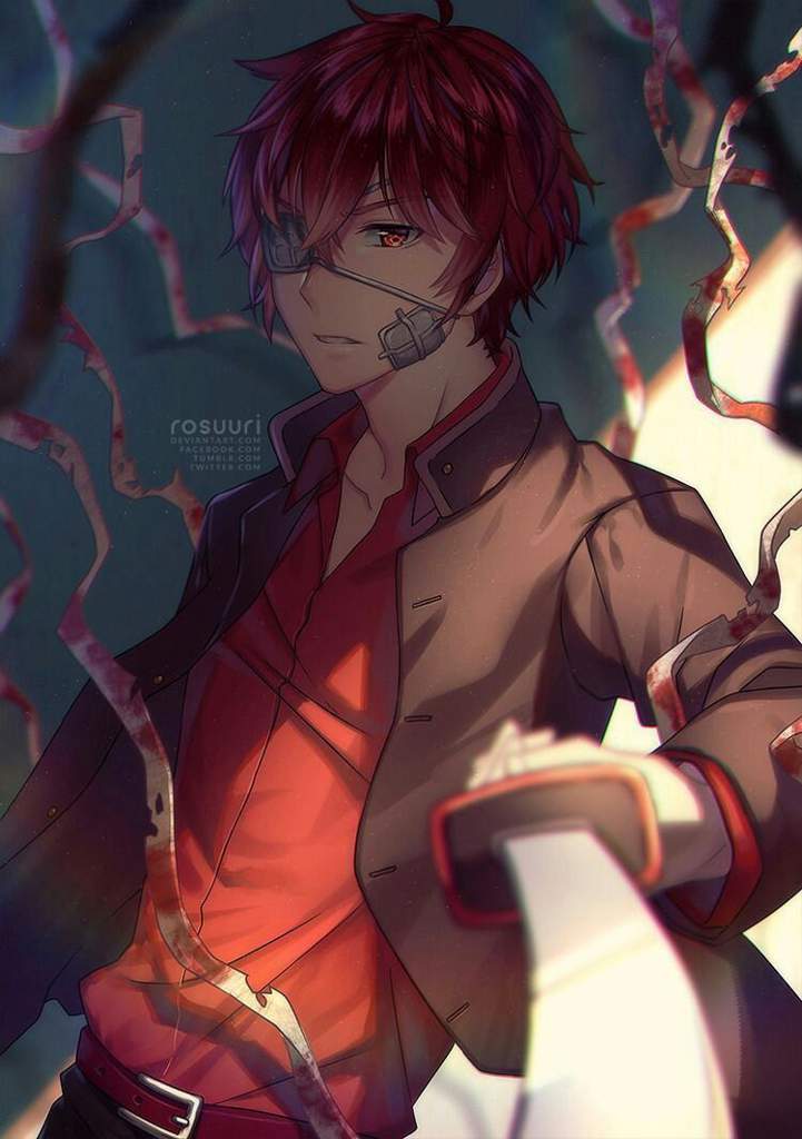 Anime guy with eyepatch
