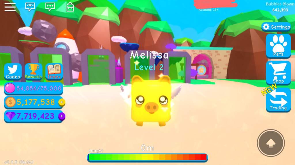 I Named My Legendary Pet Melissa In Bubble Gum Simulator