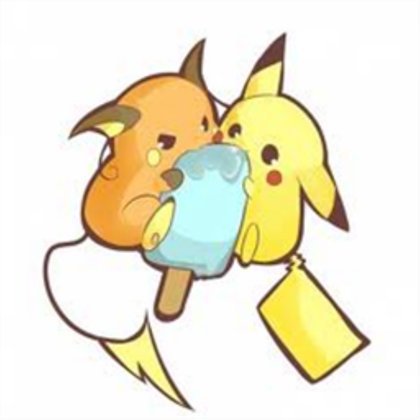 Image Pokemon Raichu And Pikachu Eating A Popsicle Roblox Pokemon Amino - roblox eating animation