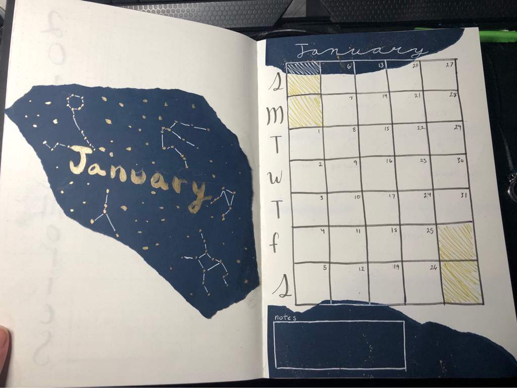 january bullet journal