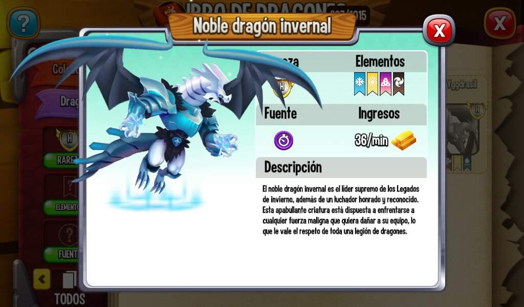 ?❄??¡Análisis de elementos del Noble dragón Invernal!??❄? | ?Dragon  City? Amino