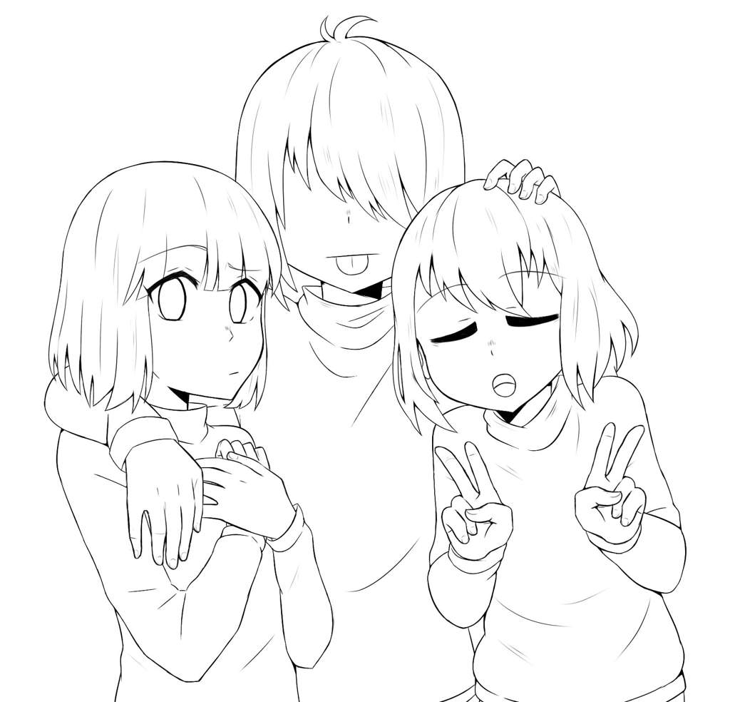 Download Undertale Frisk And Chara Pages Coloring Pages