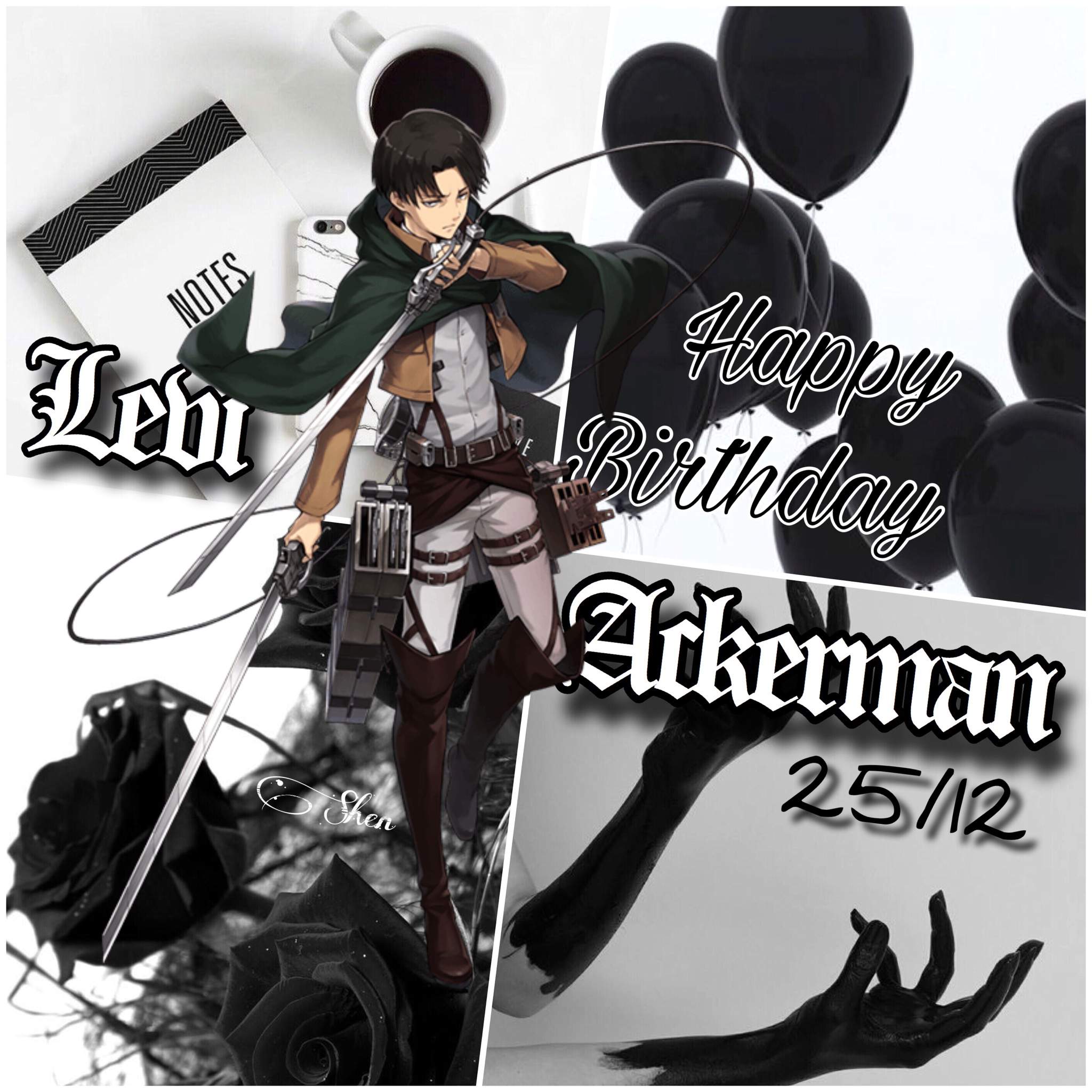 Happy Birthday Levi!! 🌹❤️ | Attack On Titan Amino