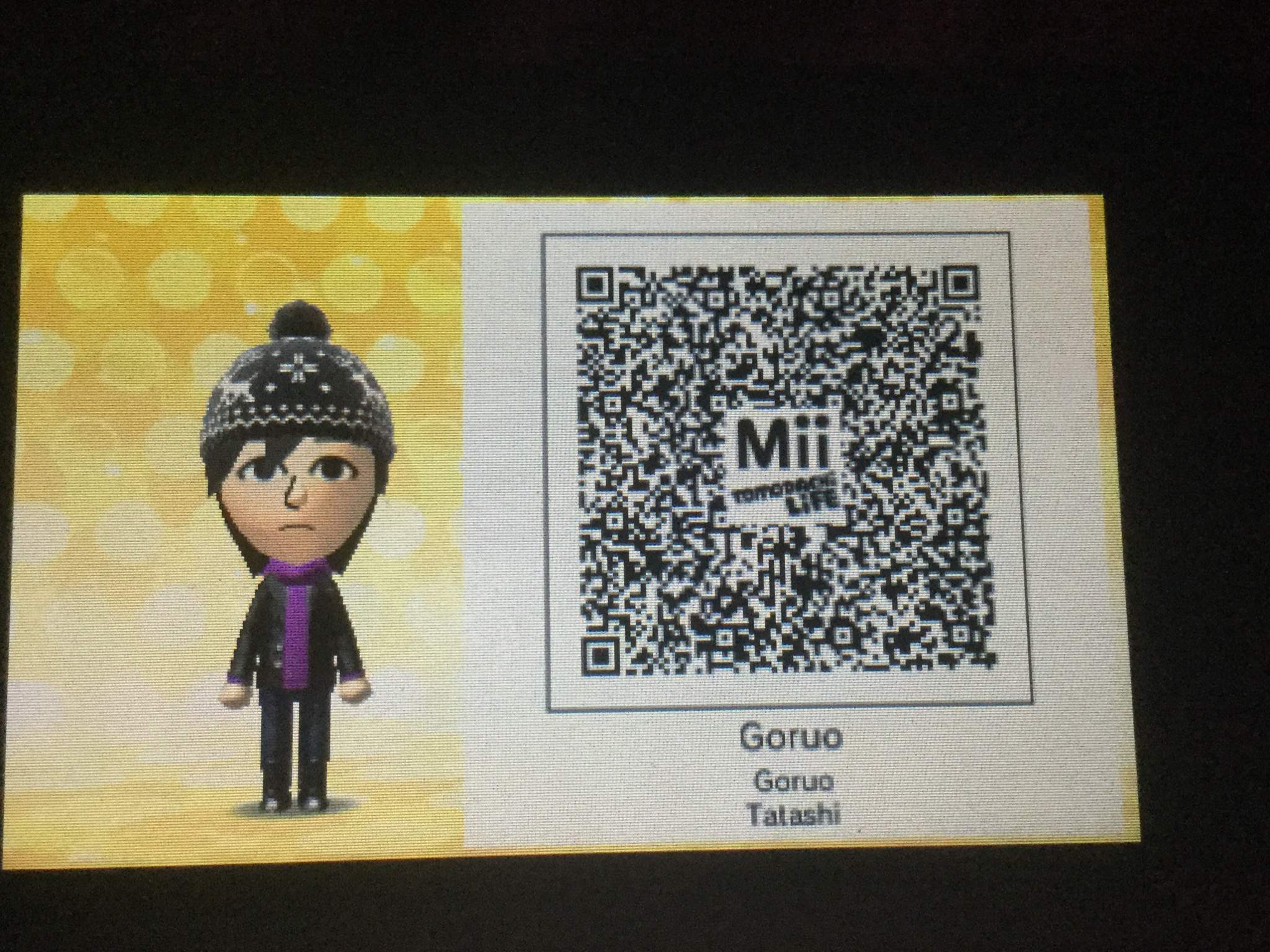 Male mii Qr codes from zodiac island | Tomodachi Life Amino