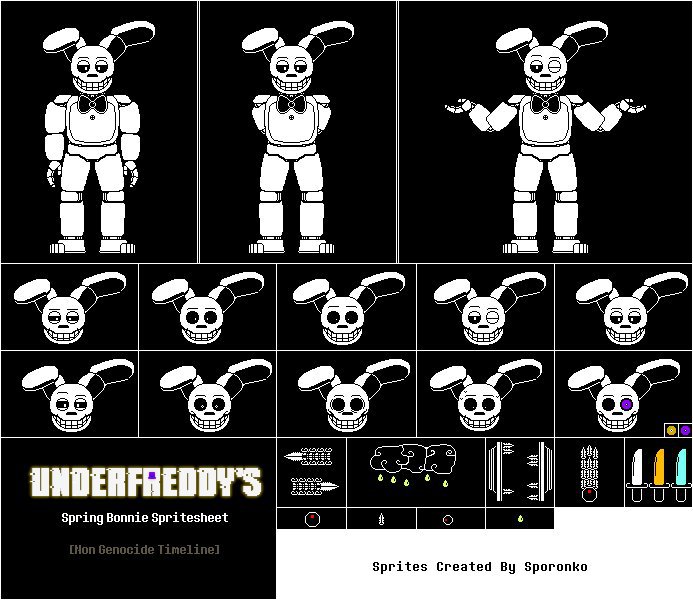 A Re Increased Roster Fnaf X Undertale Re Sprites Five Nights At Freddy S Amino