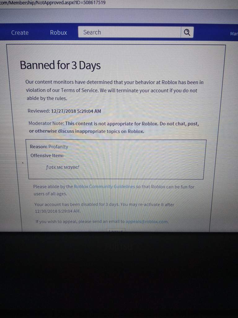 Что делать если тебя забанили в роблоксе как вернуть свой аккаунт на телефоне