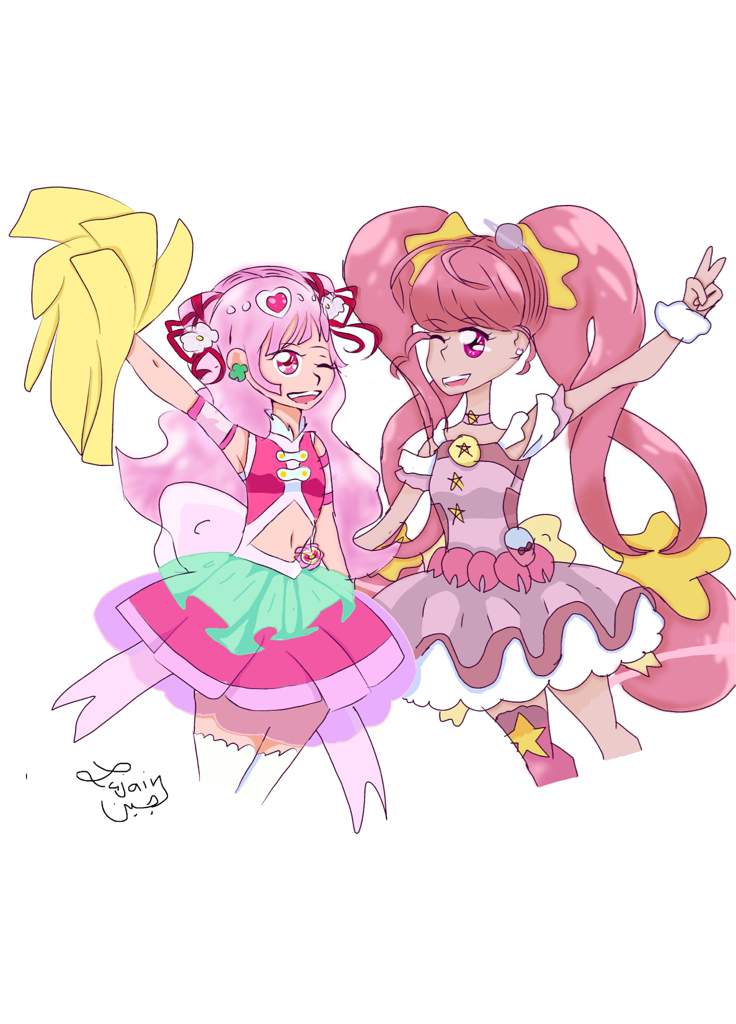 Cure yell and cure star | Glitter Force And Precure Amino