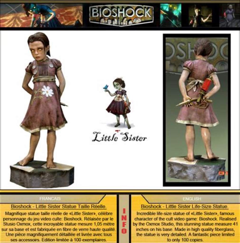 bioshock little sister statue