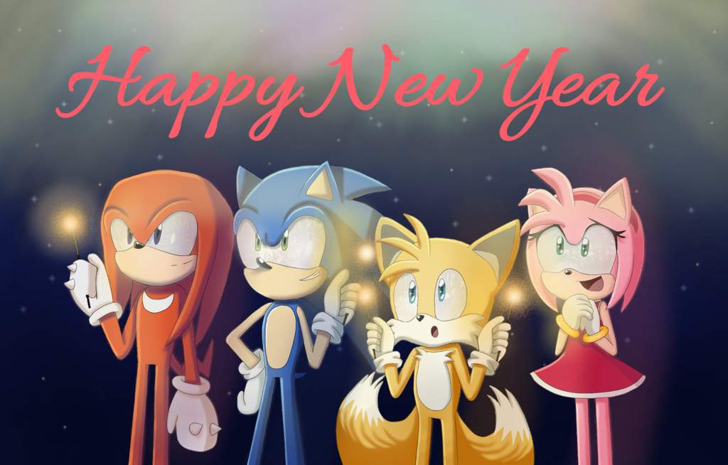 Sonic New Years Card SonicNewYear Sonic the Hedgehog! Amino