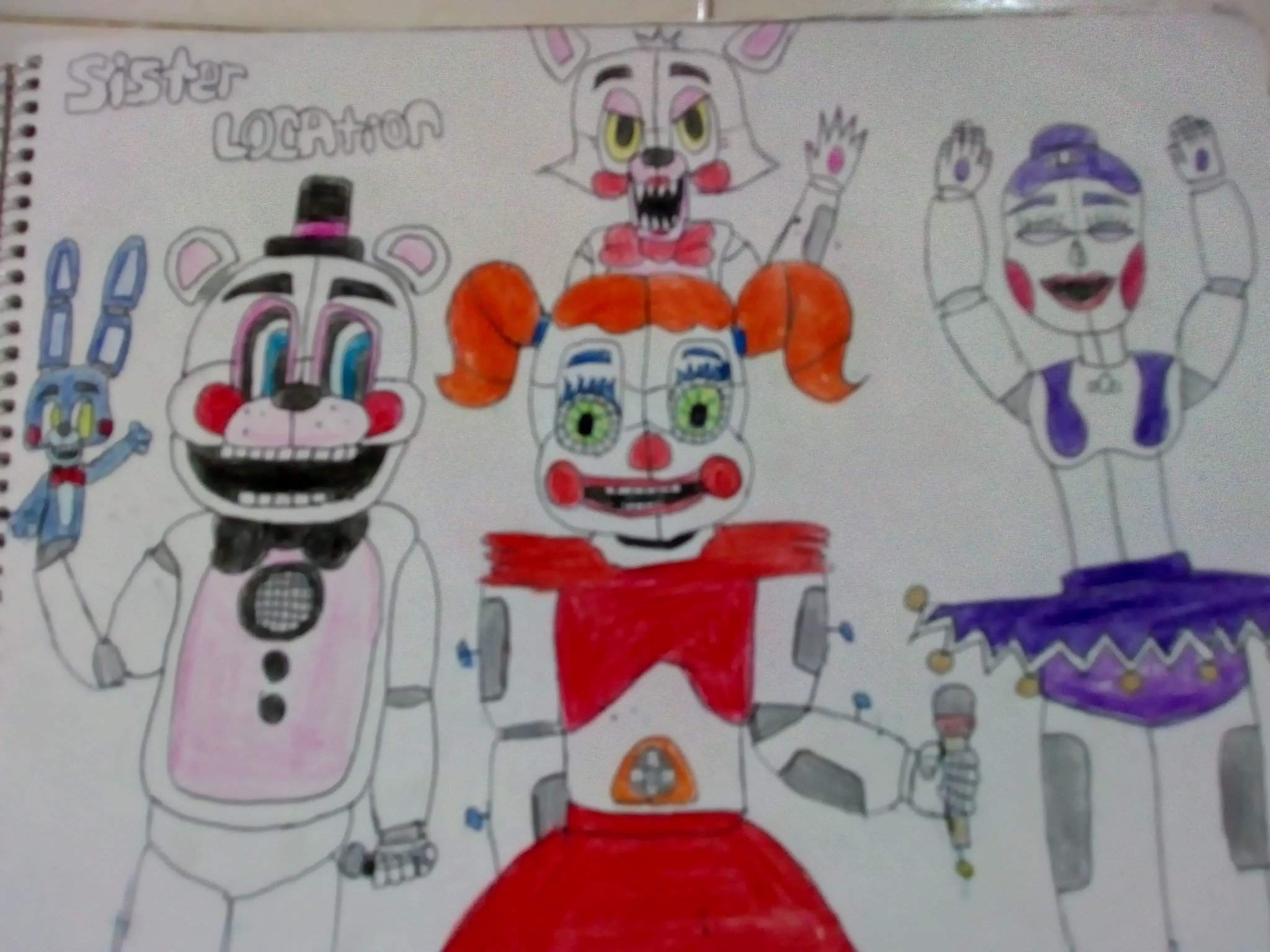 Dibujo de sister location😋😋😋 | FNaF Amino [ Español ] Amino