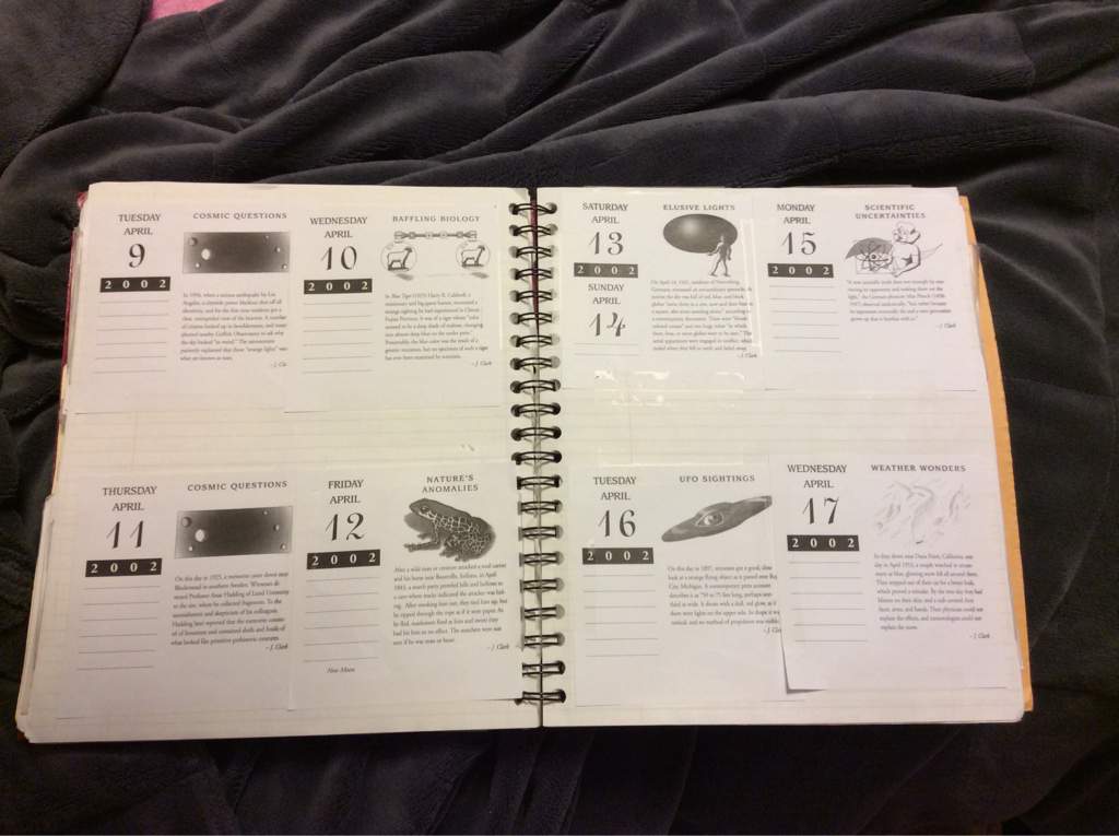 Old Calendar Pages April 2002 Part 1 Paranormal Amino