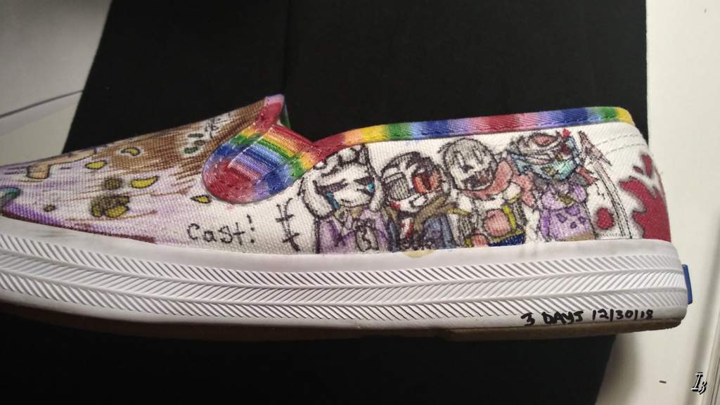 One of the shoes, done! The Horrortale themed shoe! | Undertale AUs Amino