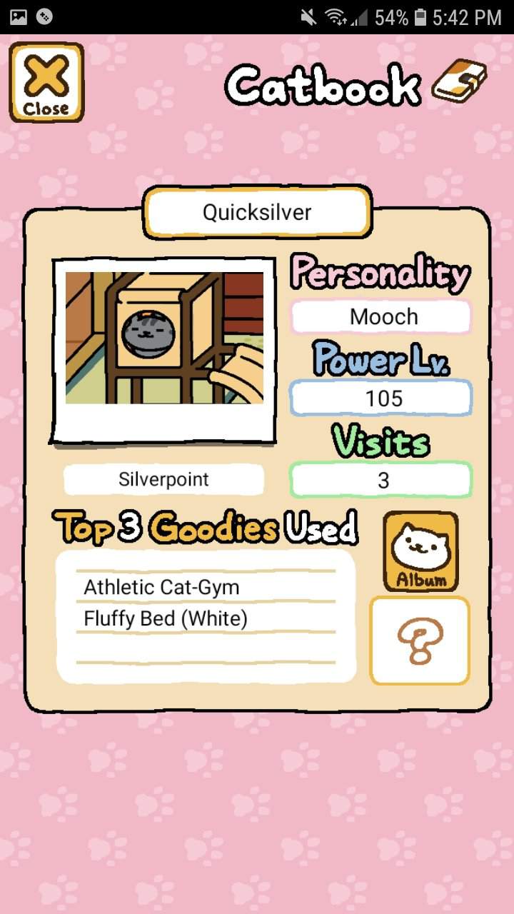 I caught Quicksilver! :D | Neko Atsume™️ Amino