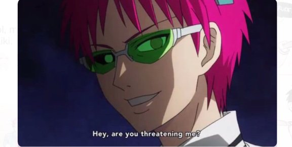 Saiki with scary face | Anime Amino