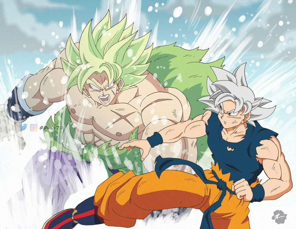 Goku ultra institnto vs broly | DRAGON BALL ESPAÑOL Amino