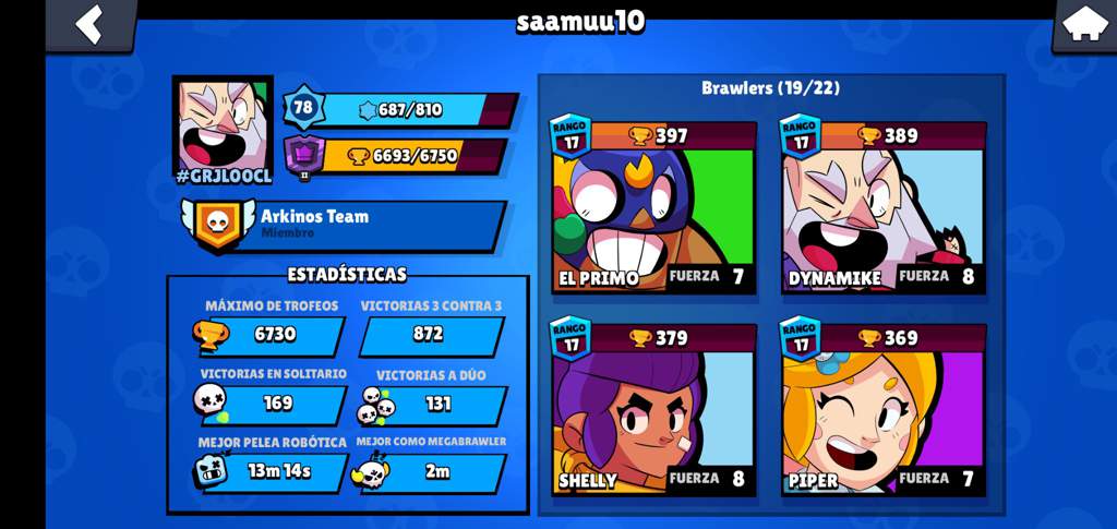 Mi Perfil Brawl Stars Es Amino - perfil de brawl stars