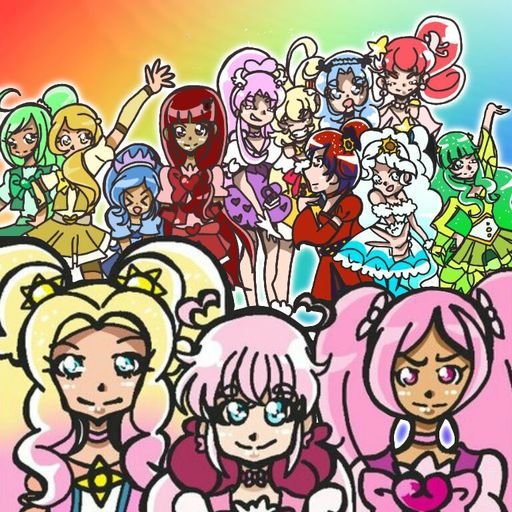 More shine! Miracle rainbow all stars art | Glitter Force And Precure Amino