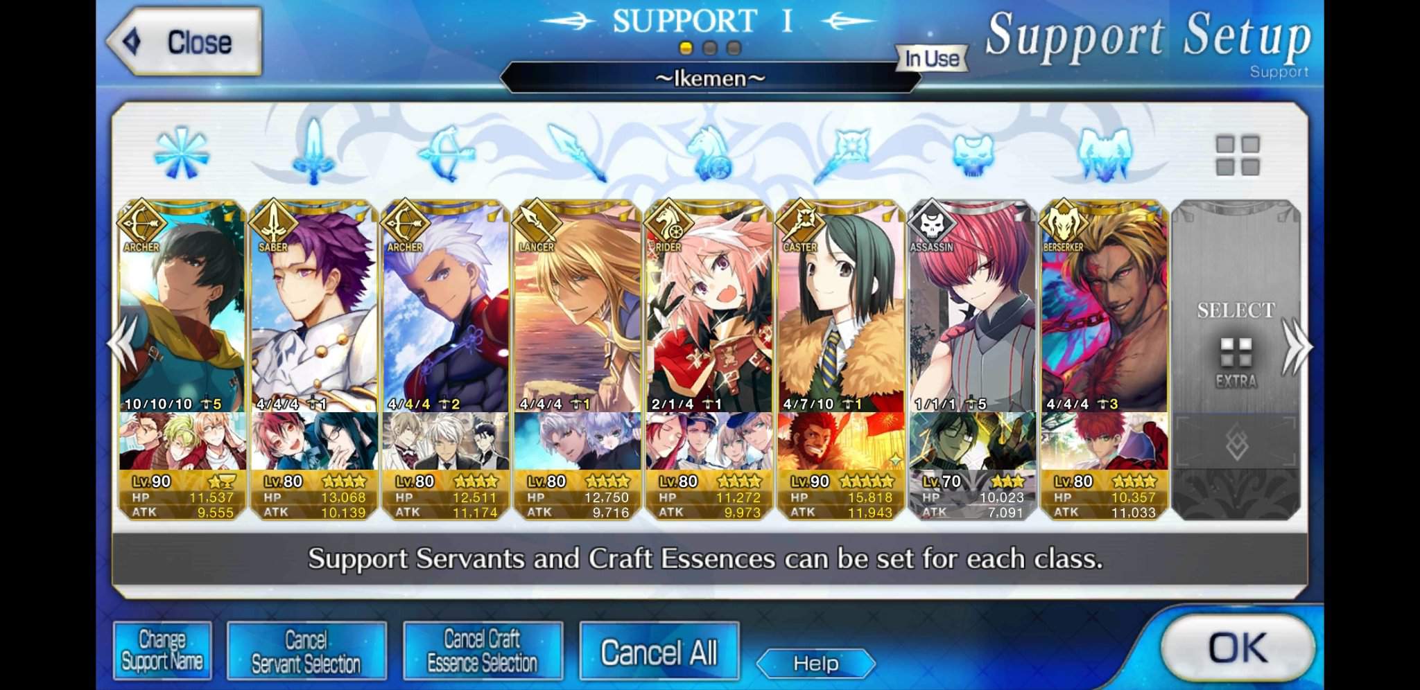 Support Setup | Wiki | Fate Grand Order Amino