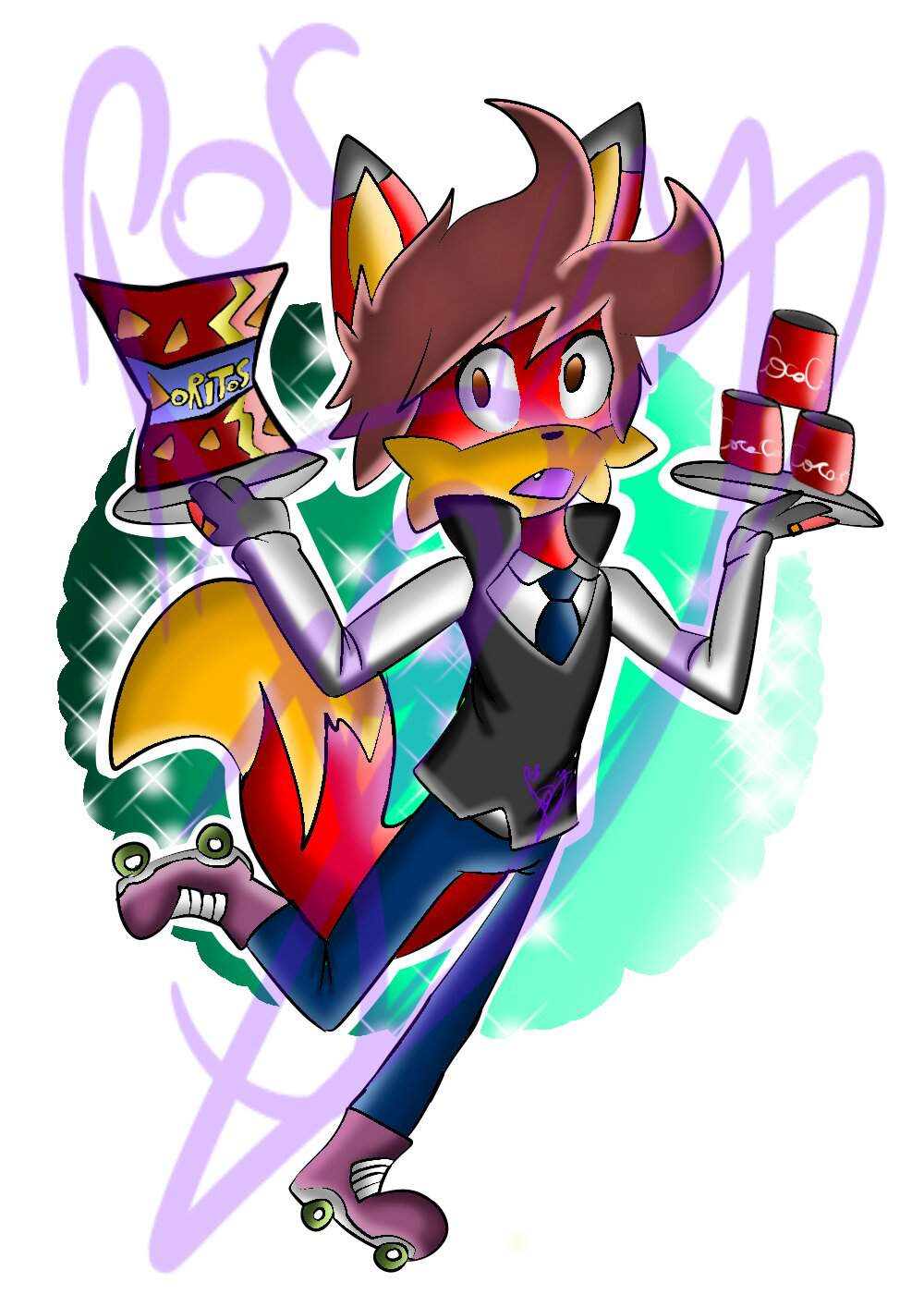 Waiter Foxy Resonance - Fanart | Sonic the Hedgehog! Amino