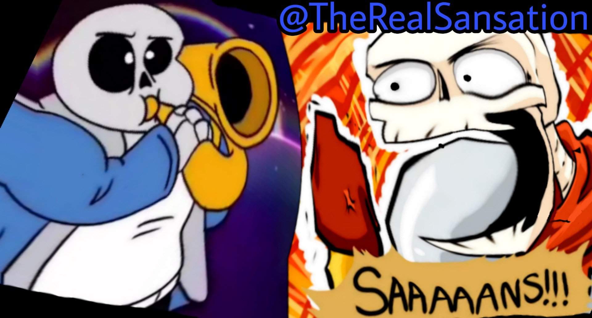 Sans Plays The Saxophone To Papyrus (papyrus screaming warning ...