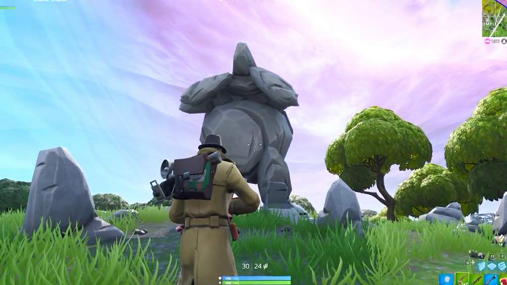 the moving stone golem theory fortnite battle royale armory amino - all animal statues in fortnite