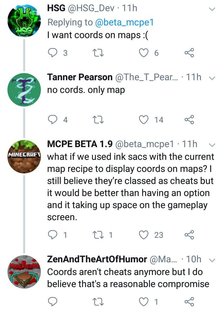Coordinates May Not Be On Maps Sometime For Minecraft Bedrock