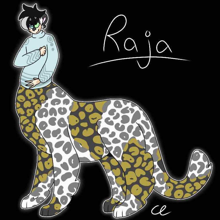 Raja | Snow Leopard Centaur OC • | Centaur Camp Amino