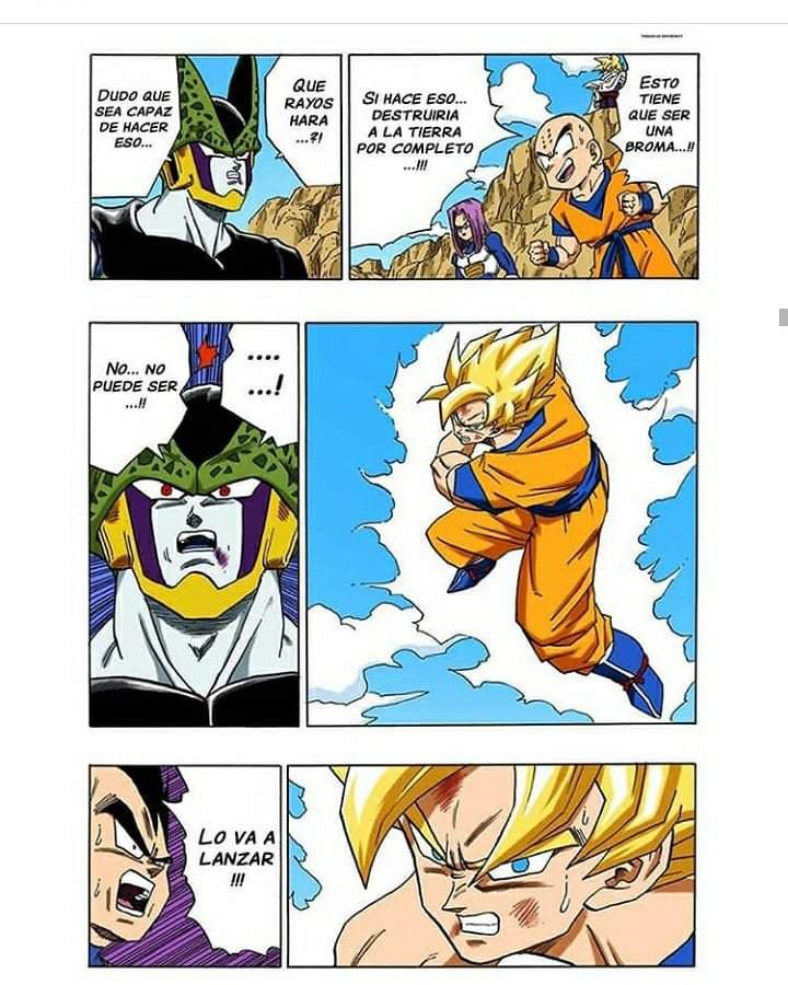 Goku Kamehameha instantanea vs Cell (Manga) | DRAGON BALL ESPAÑOL Amino