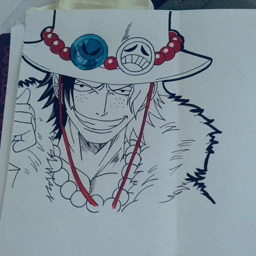 Meine erste Zeichnung von ASCE | One Piece💀 Amino