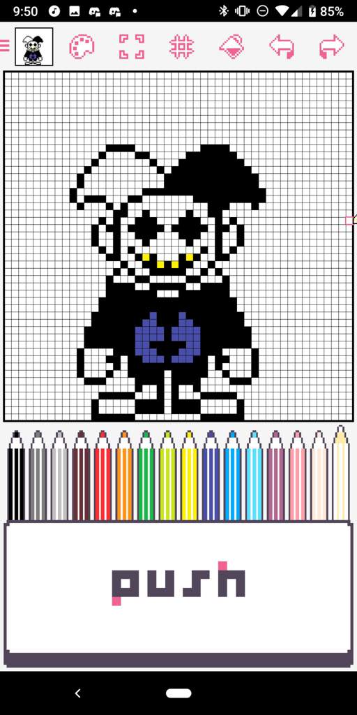 Jevil Overworld Sprite (My Take) | Deltarune. Amino