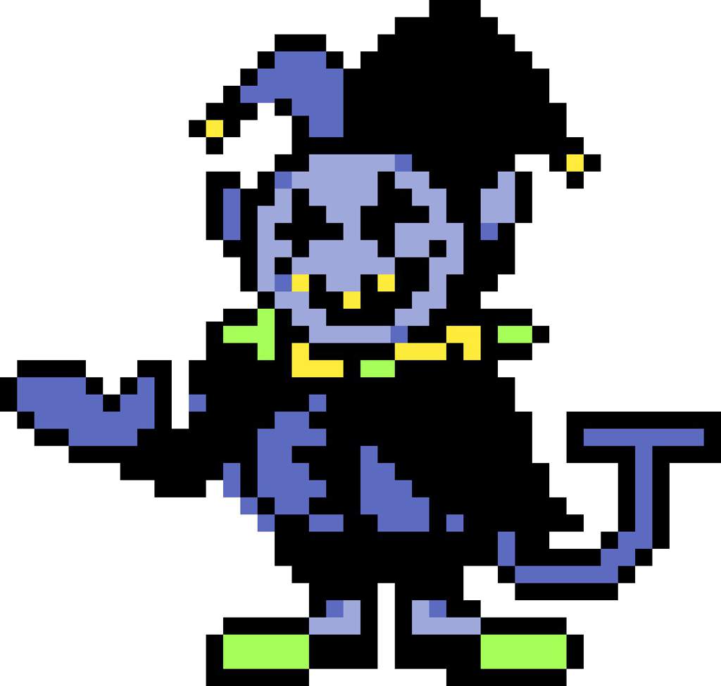 Jevil Overworld Sprite (My Take) | Deltarune. Amino