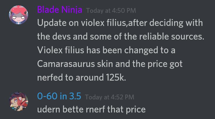 New Info And Price For Violex Filius Dinosaur Simulator Amino