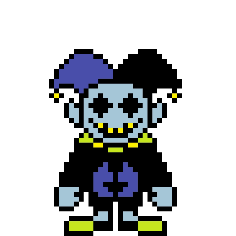 Jevil Overworld Sprite (My Take) | Deltarune. Amino