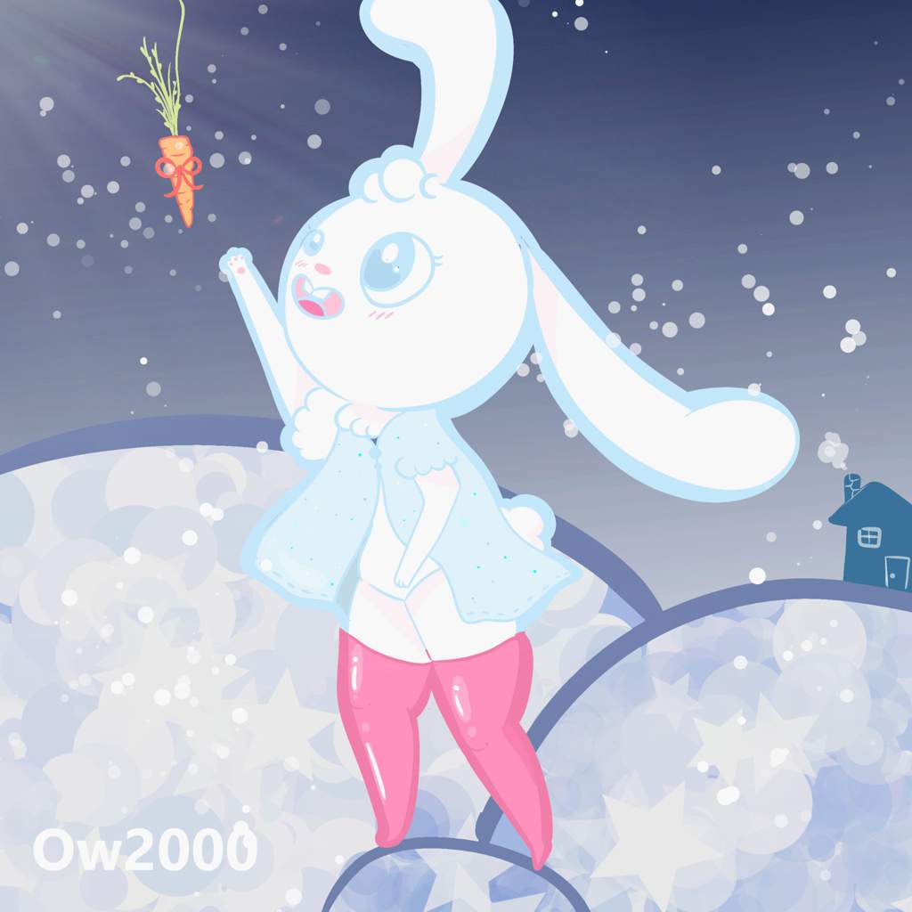 Snow Bunny Art trade with Commie bunny.