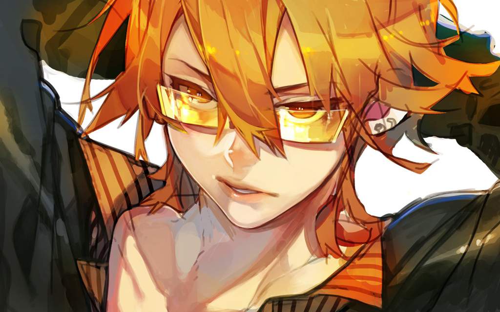 Orange hair anime male