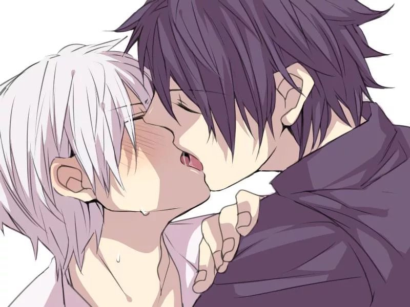 Boy kiss boy anime