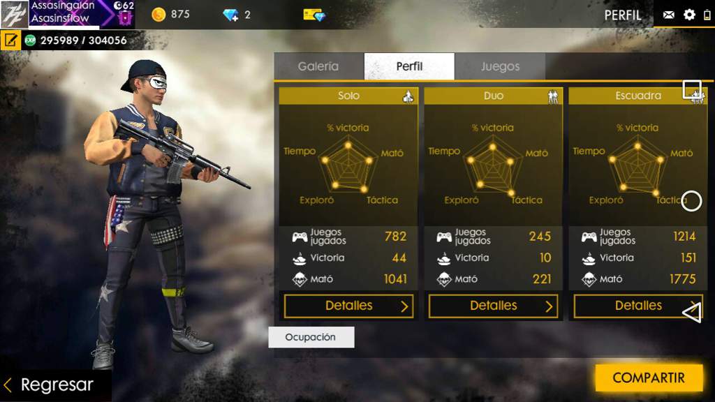 Mi perfil de jugador | 🔜 Free Fire🔚 Amino