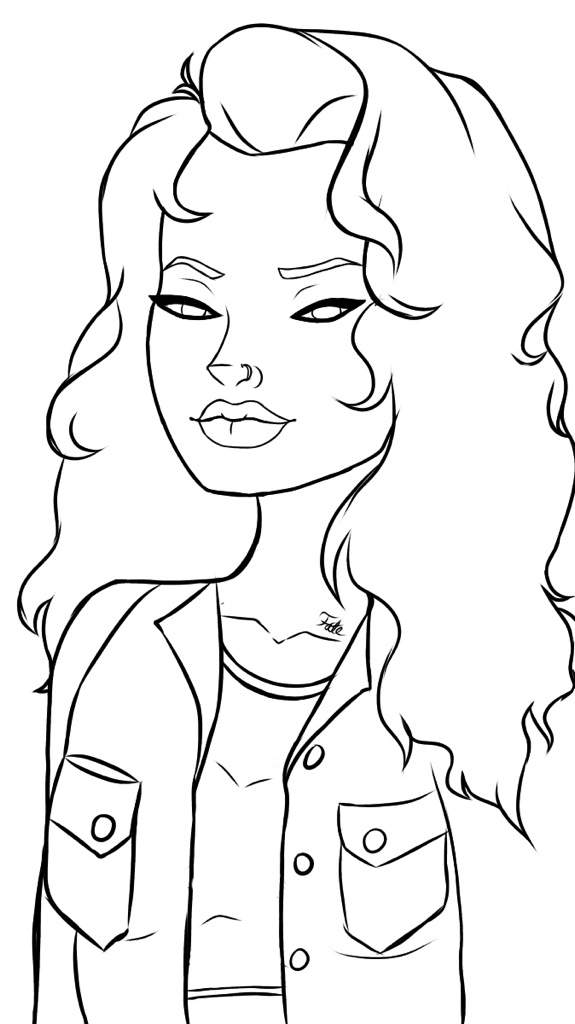 Made an outline! May or may not color