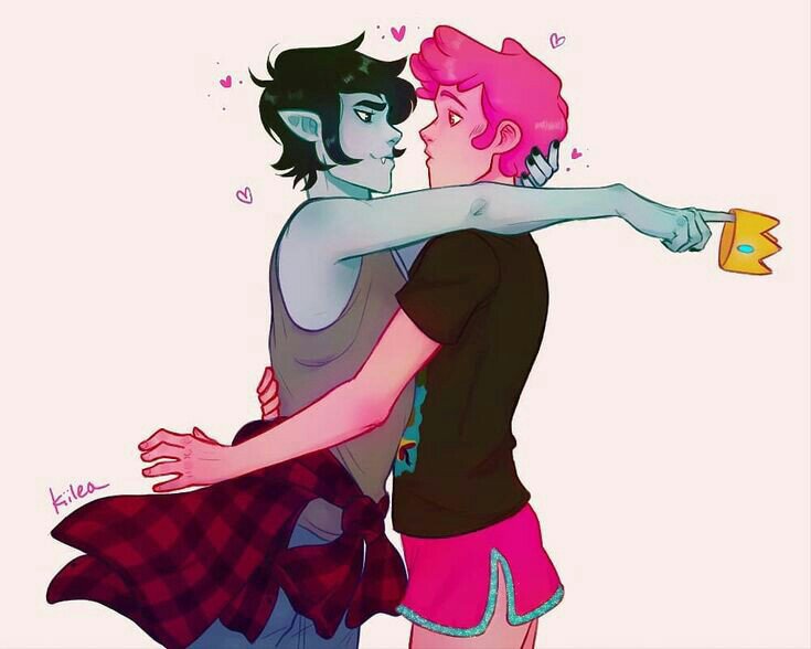 Marshall lee e príncipe chiclete / gumball.