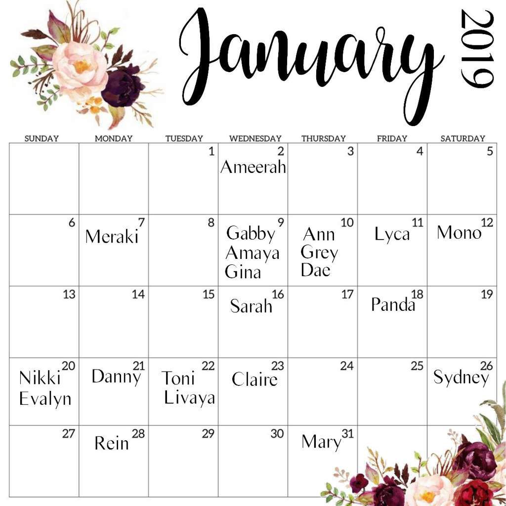 ️; january birthday calendar ARMY Aesthetics ♛ Amino
