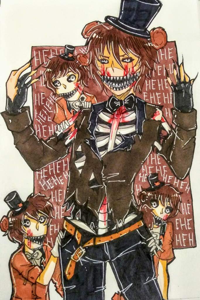 Humannightmare Freddy And The Freddles Five Nights At - pics of fnaf human nightmare freddy