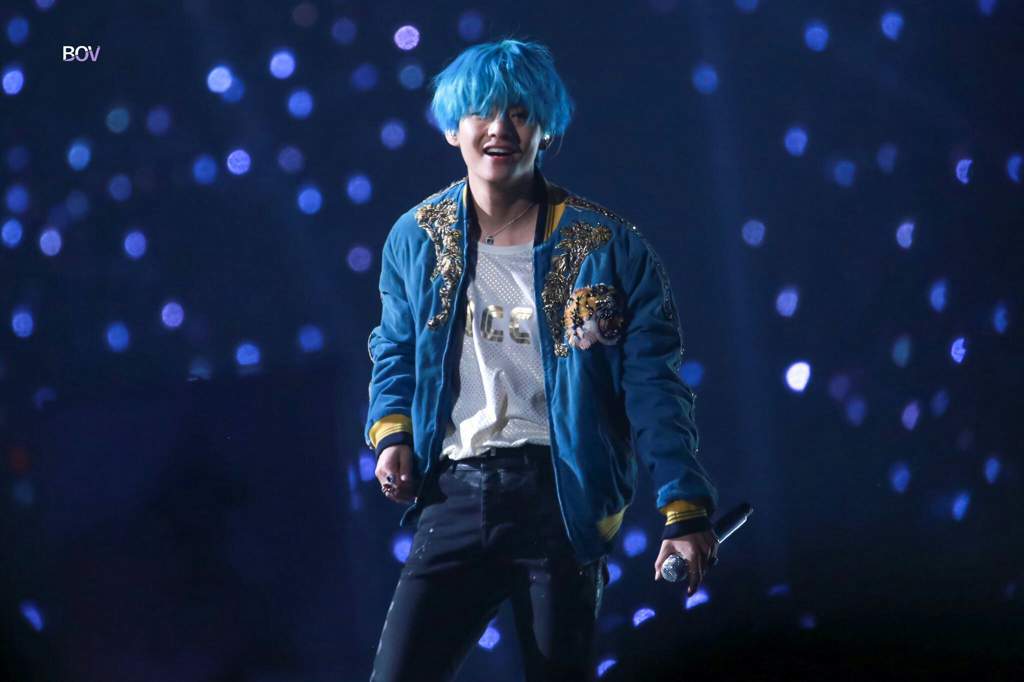Taehyung blue hair official PC - wide 1