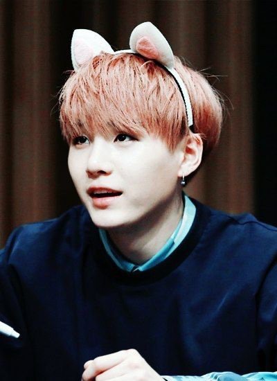 Suga with cat ears | ARMY's Amino