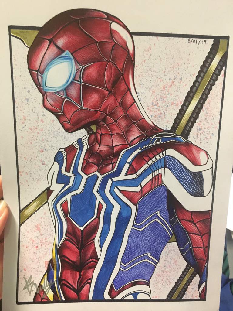 38 best ideas for coloring | Iron Spiderman Drawing