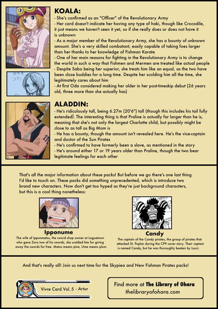 Vivre Card Databook Volume 5 One Piece Amino