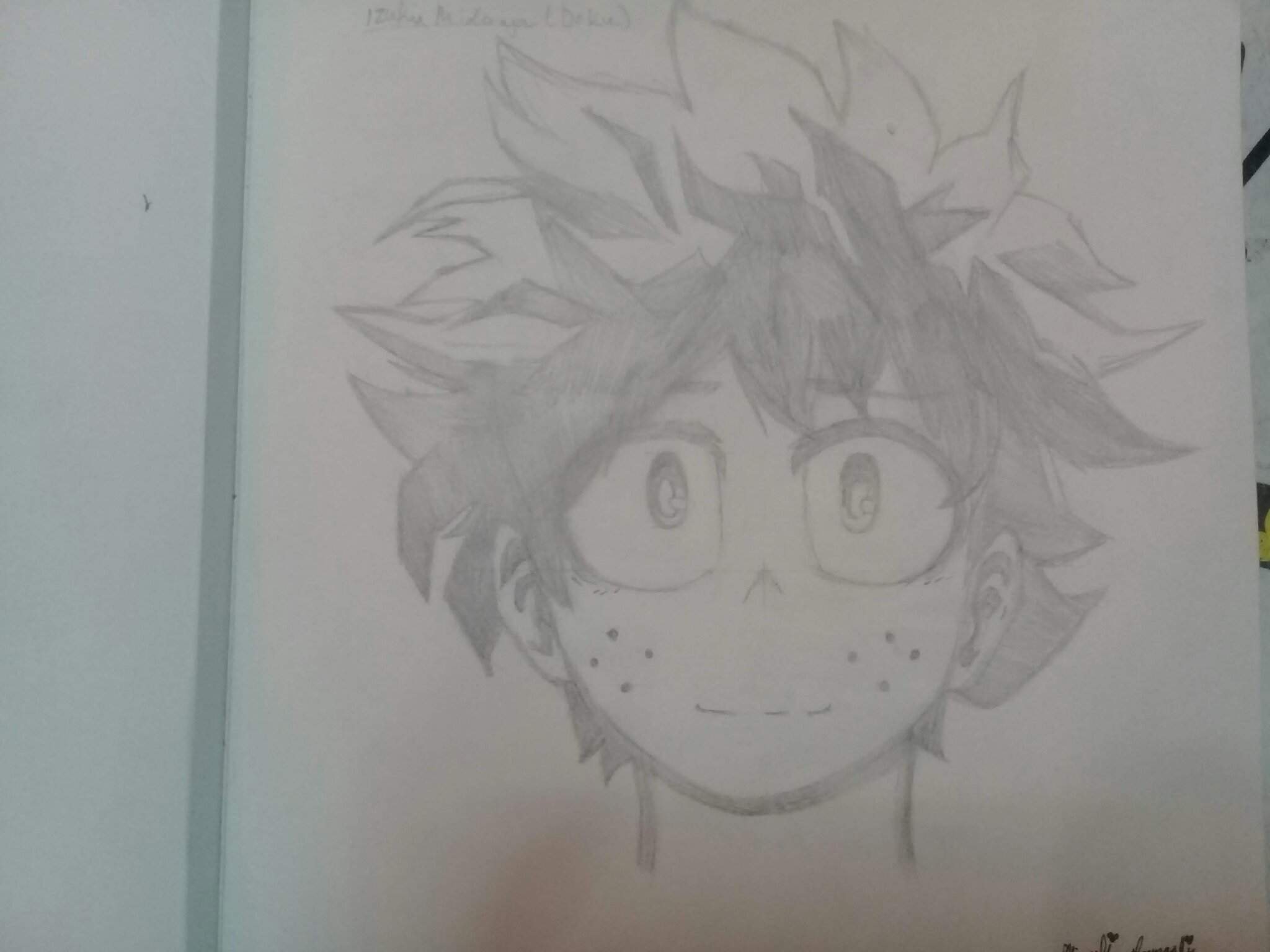 Izuku Midoriya Artwork Has Finished! | Υαηᴅεʀε Amino