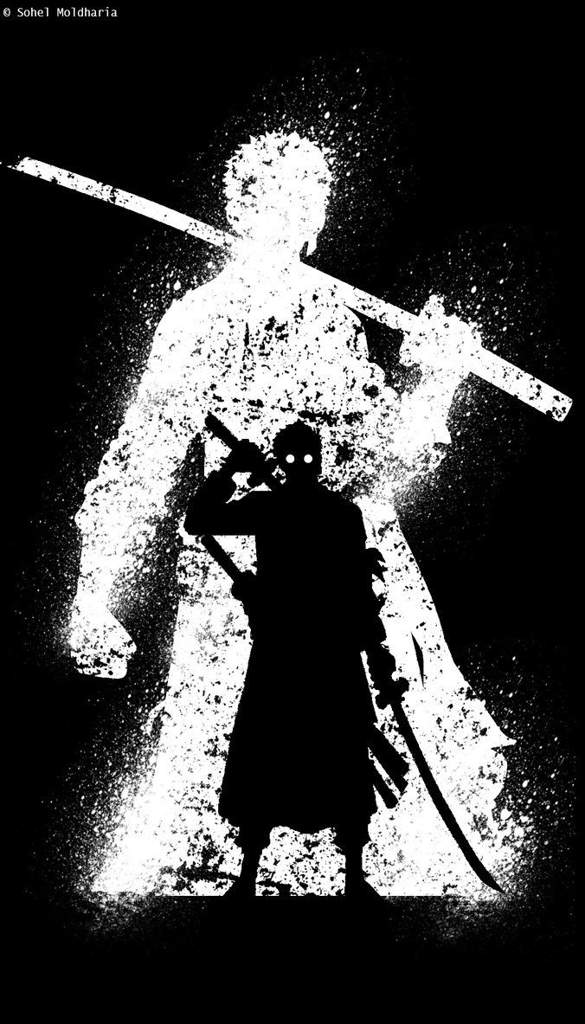 zoro one piece silhouette